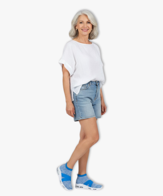 Women's Fly Knit Slip-On Sneakers with Air Cushion Sole